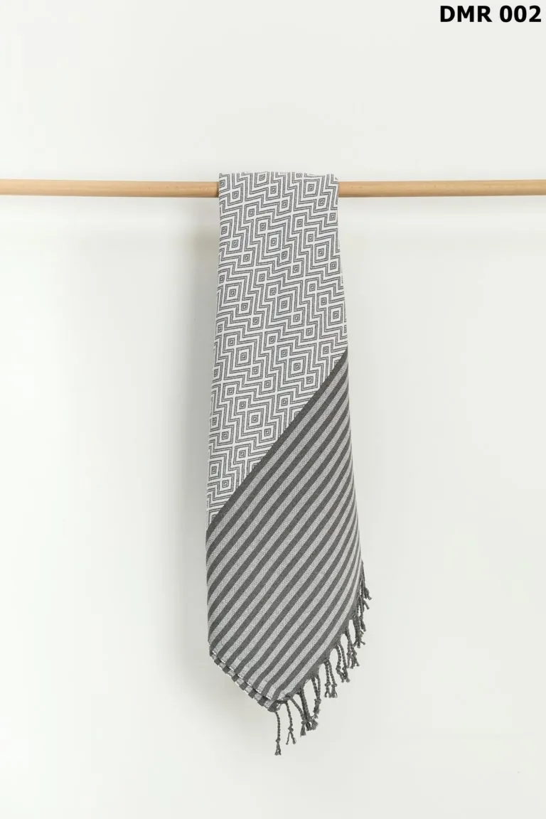 Demre Beach Towel, Light Grey