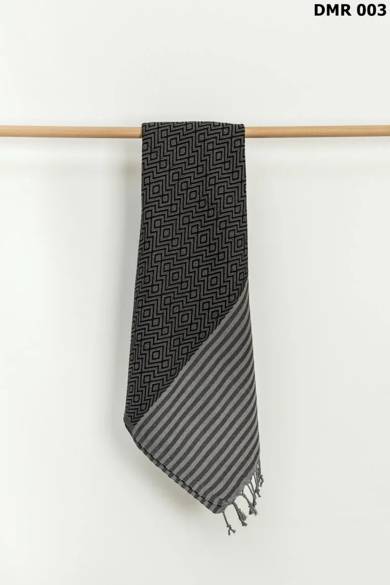 Demre Beach Towel, Black