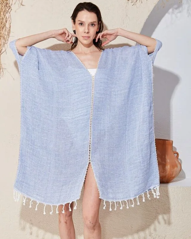 Cotton Poncho — Authentic Turkish Bazaar